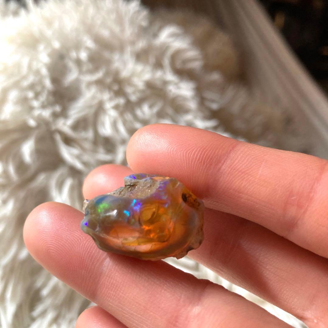 レア★美麗★ 35ct 原石　エチオピアオパール