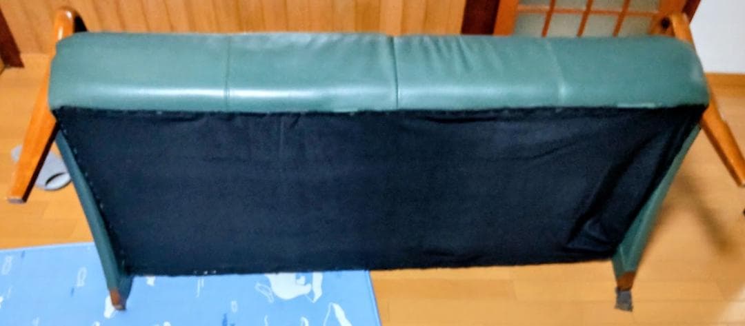 中古カリモク karimoku　レザー 2人掛けソファ 富山県から基本引き取り！