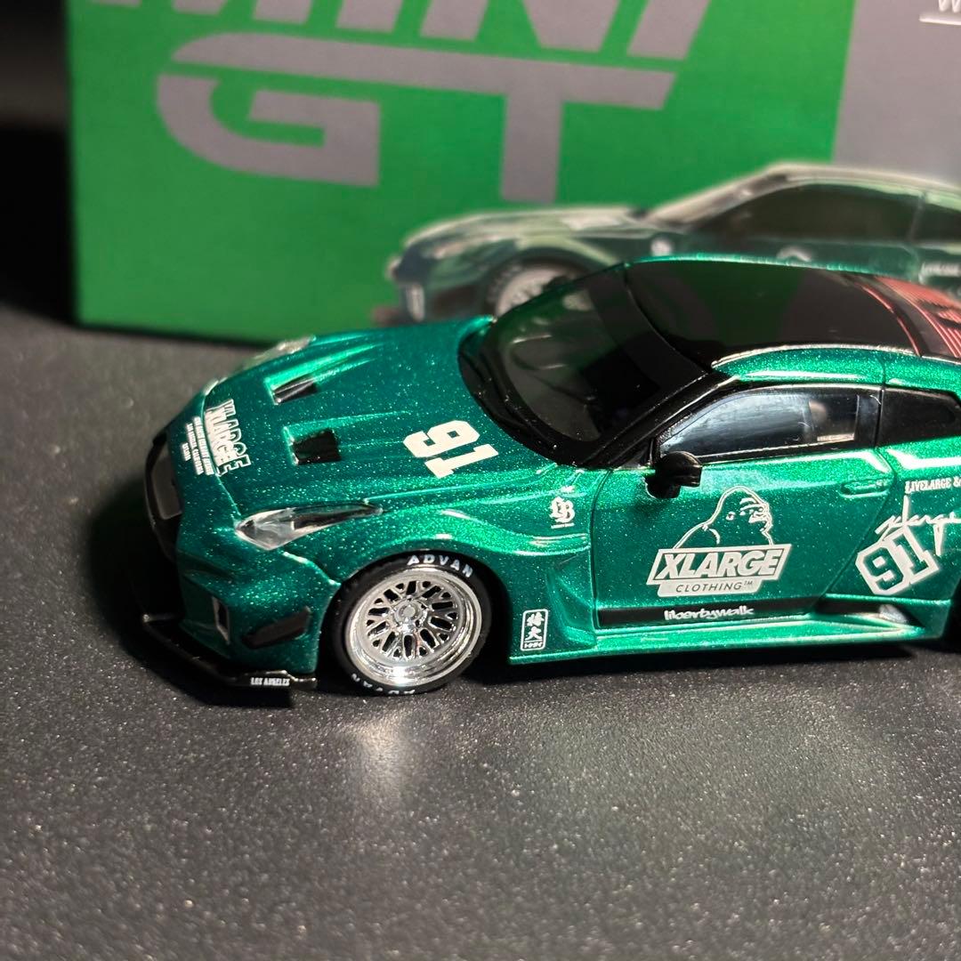 MINIGT LBWK × XLARGE GT NISSAN 35GT 緑 - メルカリ