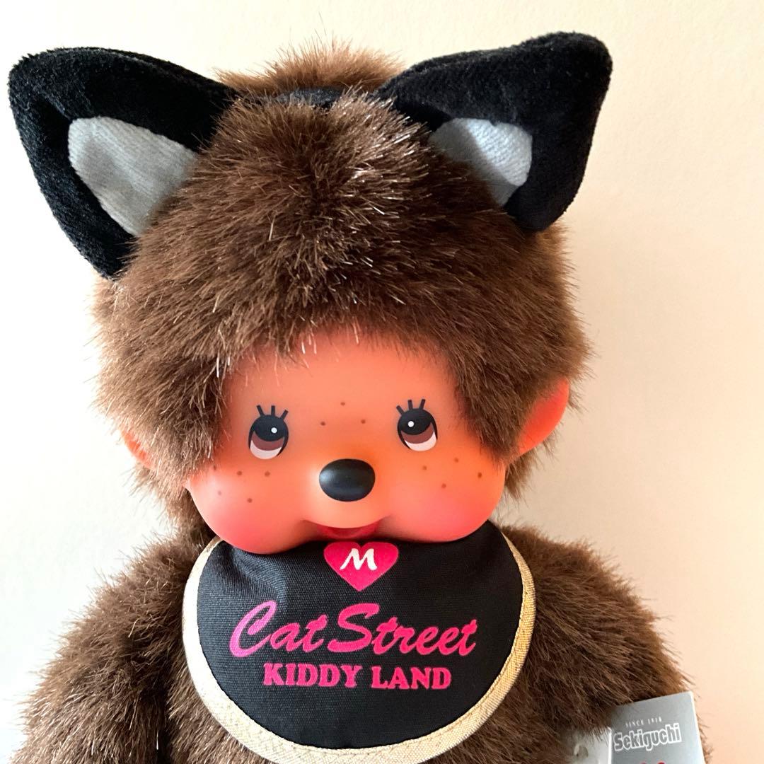 モンチッチ 限定 原宿 キディーランド 猫 耳 リボン レア S ぬいぐるみ