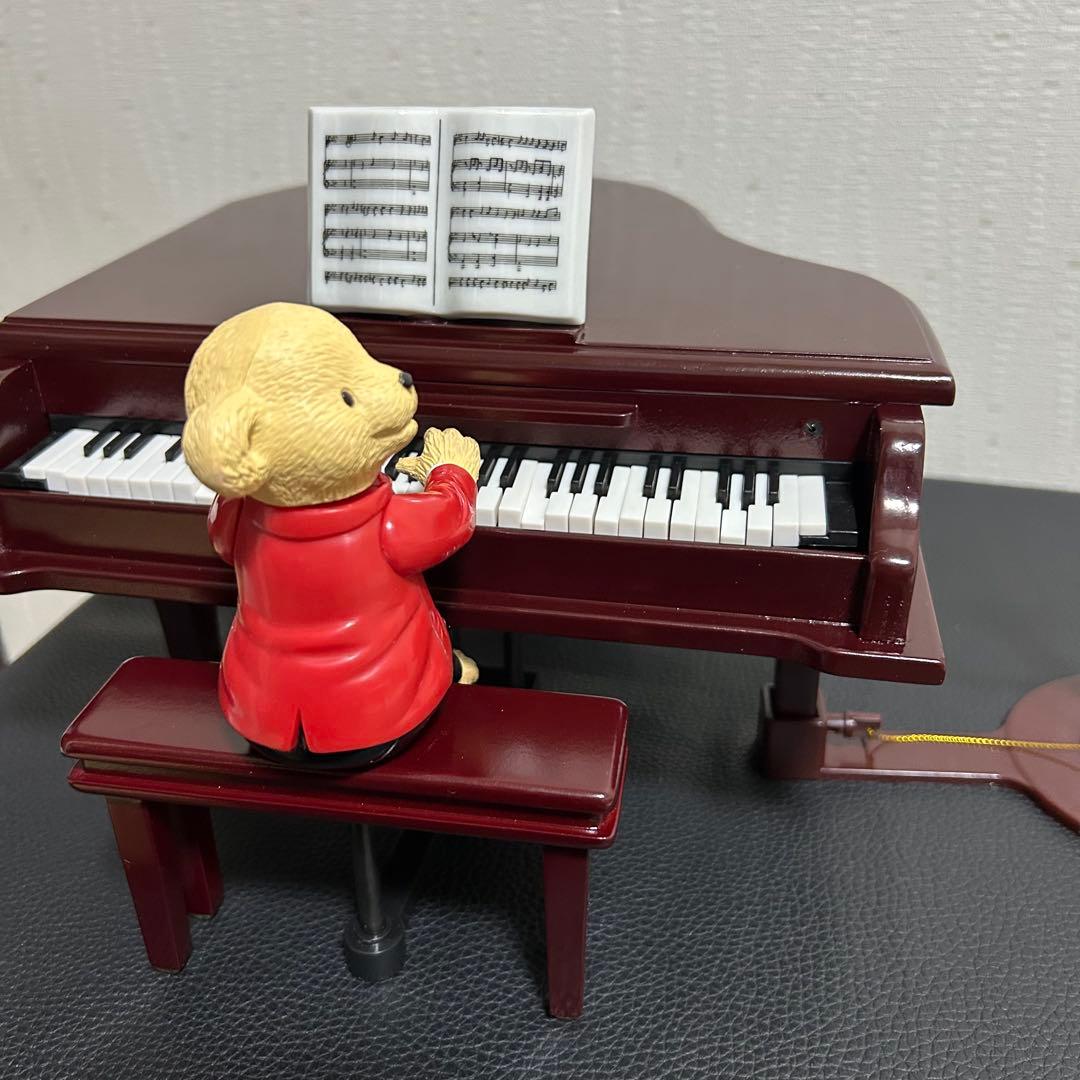 ★ミスタークリスマス テディベア ピアノ オルゴール ゴールドラベル 60曲入★