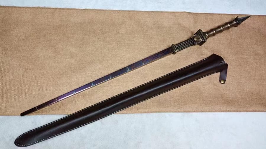 シース型竜鳳唐横刀高マンガン鋼 古兵器 武具 刀装具 日本刀 模造刀 居合刀