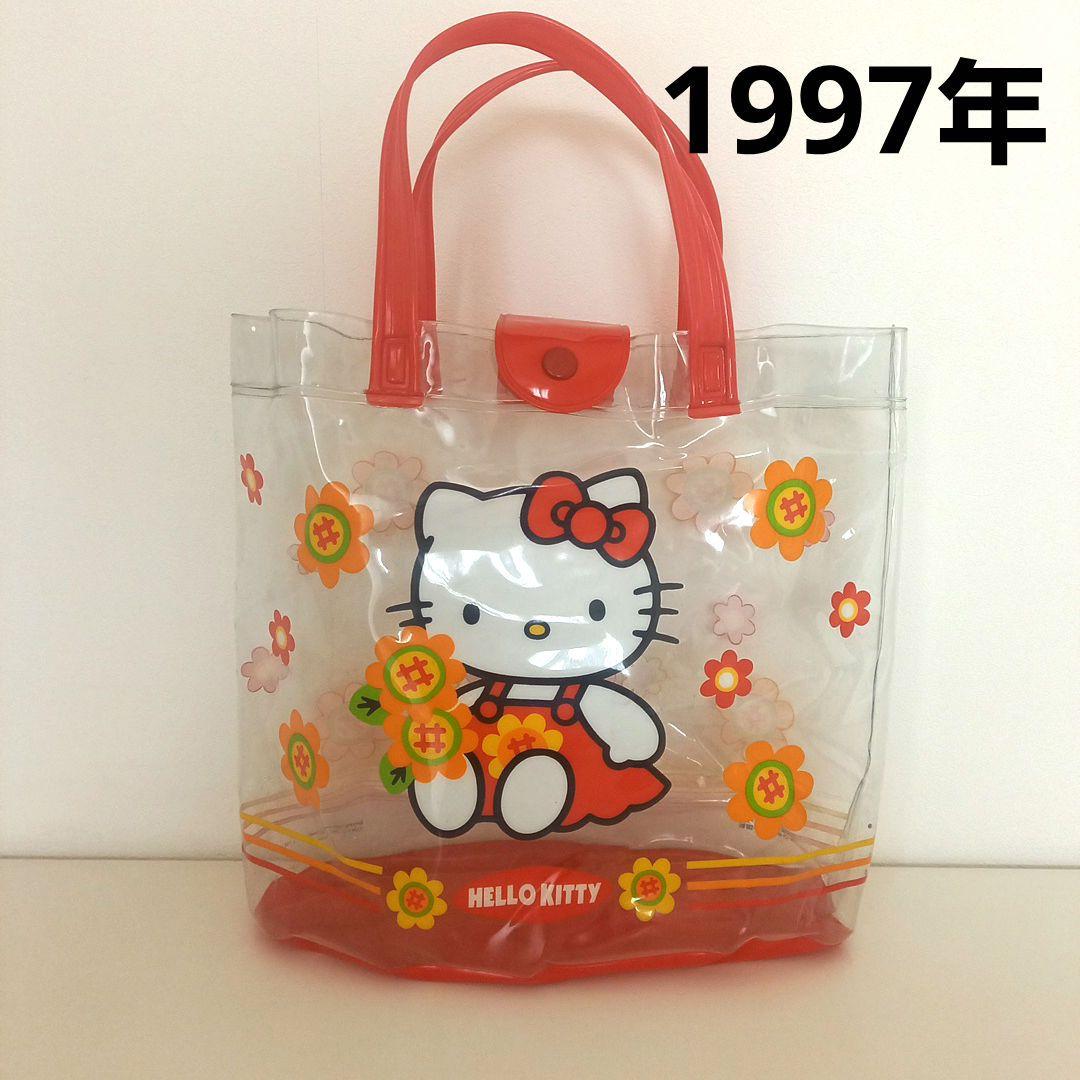 超レア☆ハローキティ ビニールバッグ プールバッグ レトロ サンリオ