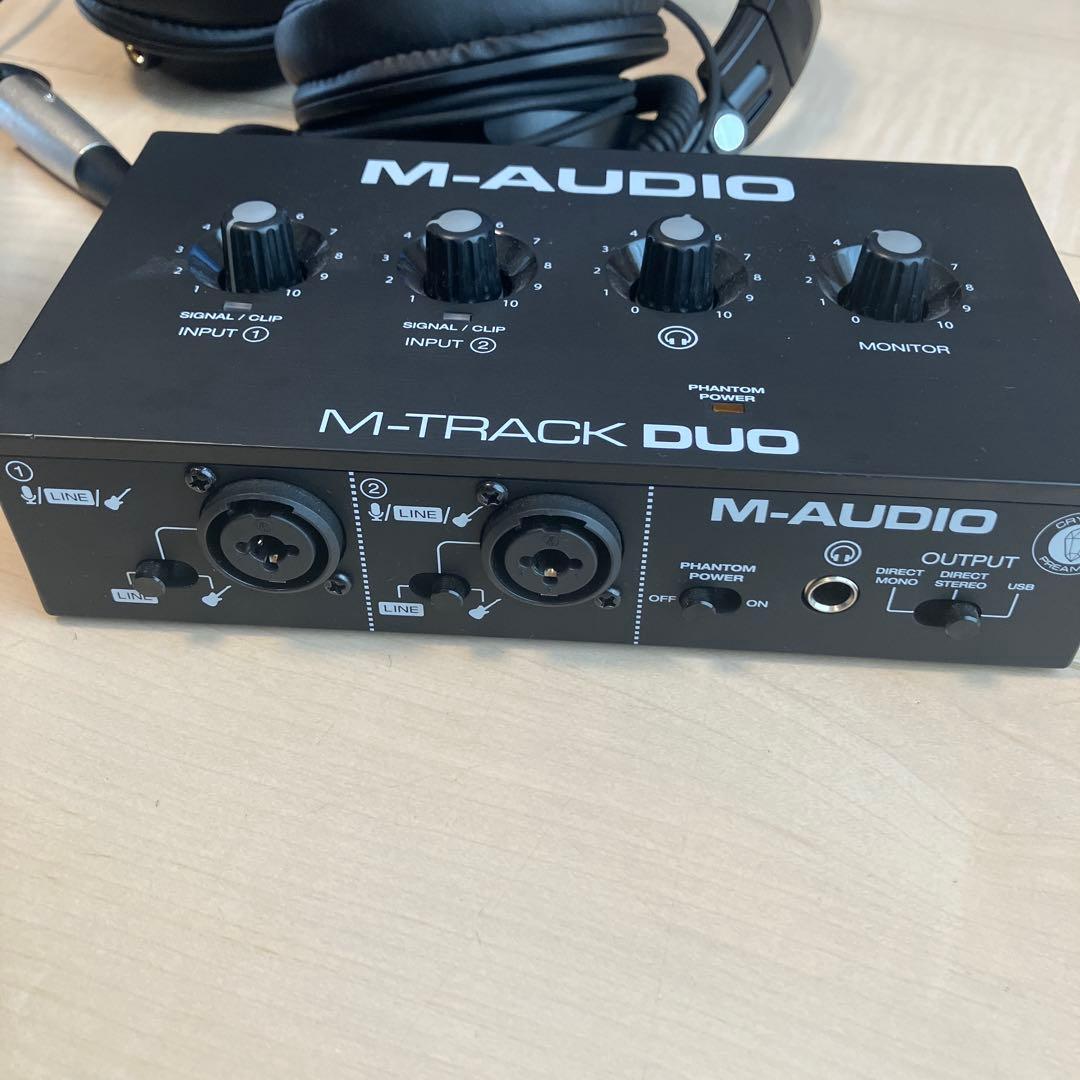 M-AUDIO M-TRACK DUO オーディオインターフェイス　マイクセット
