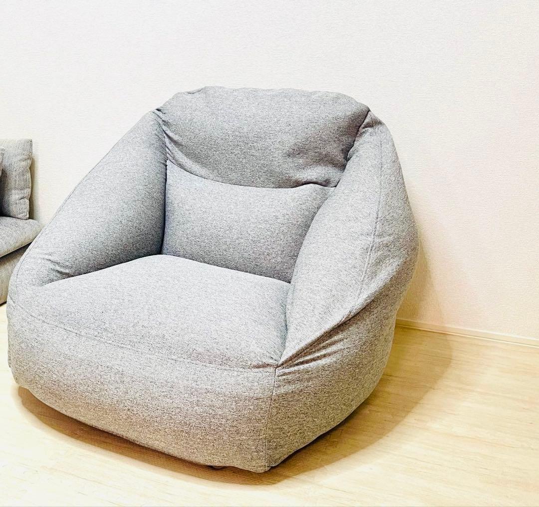 空気でできたソファ　無印