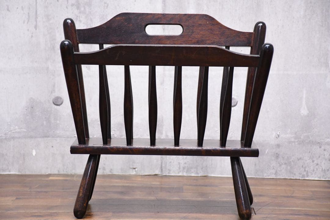 EAK25 松本民芸家具 A型 マガジンラック 水目桜/ミズメザクラ無垢材