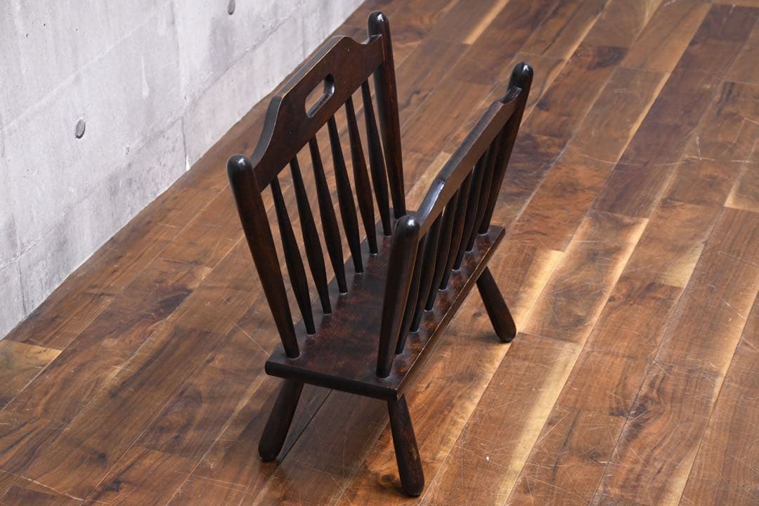 EAK25 松本民芸家具 A型 マガジンラック 水目桜/ミズメザクラ無垢材