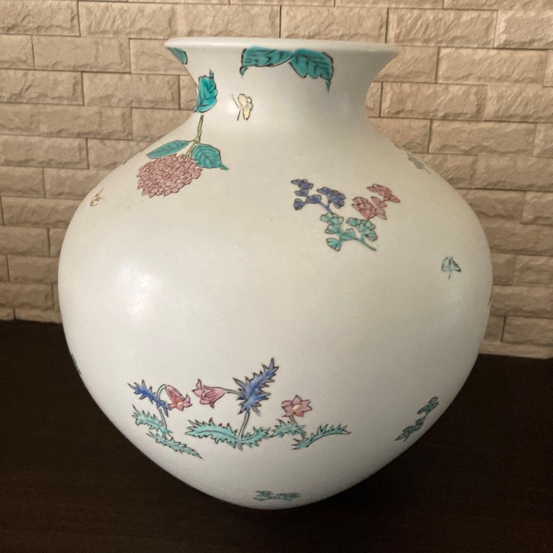 有田焼 岩尾對山窯 花瓶 万葉草花 - メルカリ