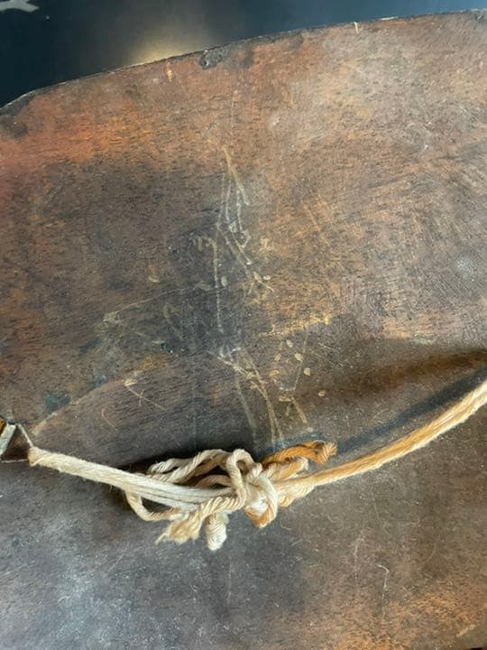 断捨離！【中古品】木彫りの赤鬼人形です。【送料無料】