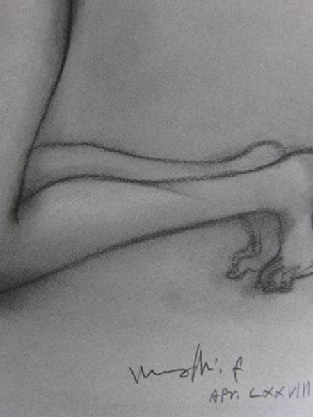 古沢　岩美、デッサン　AN、希少な額装用画集より、新品額装付、状態良好