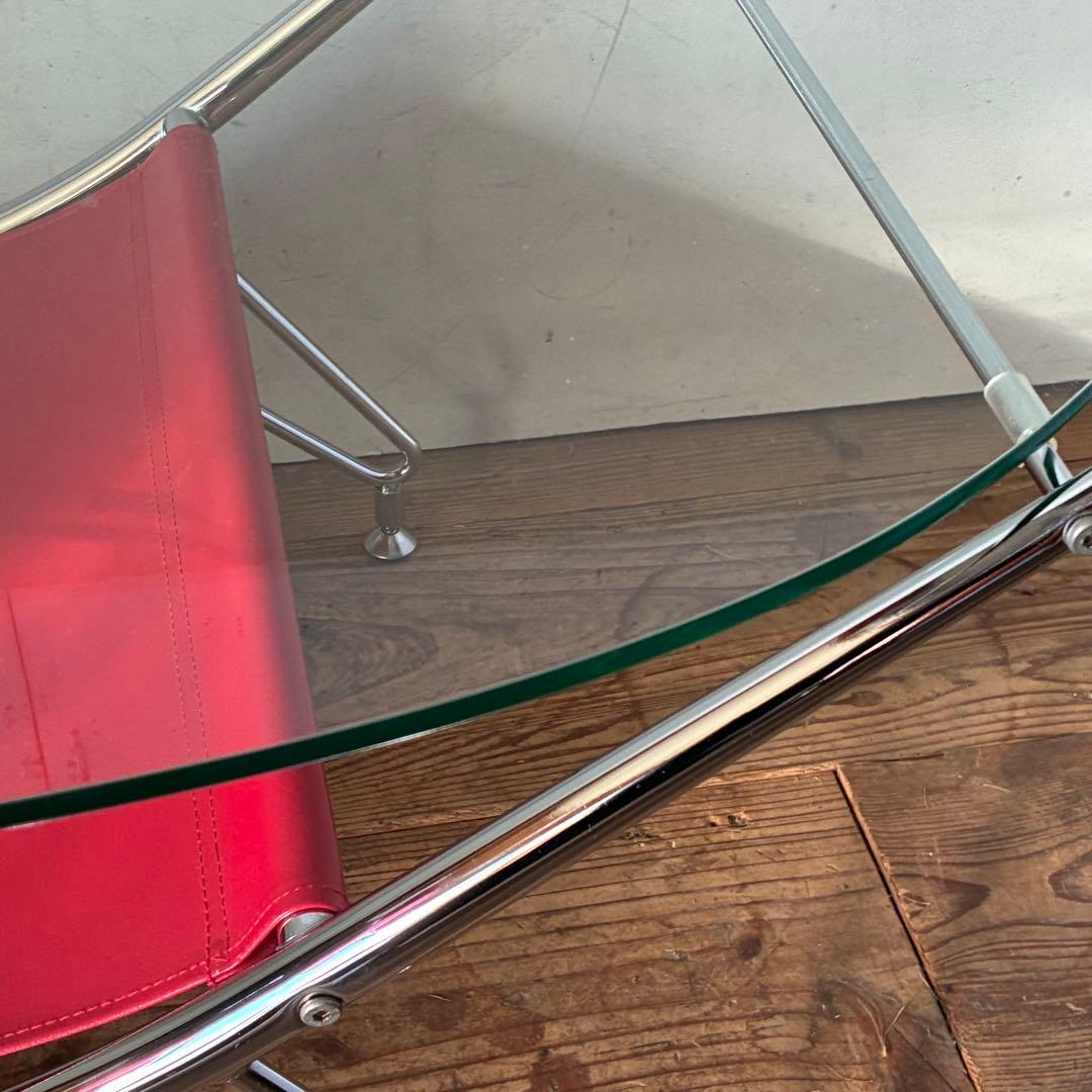 80’s-90’s ポストモダン ガラスセンターテーブル