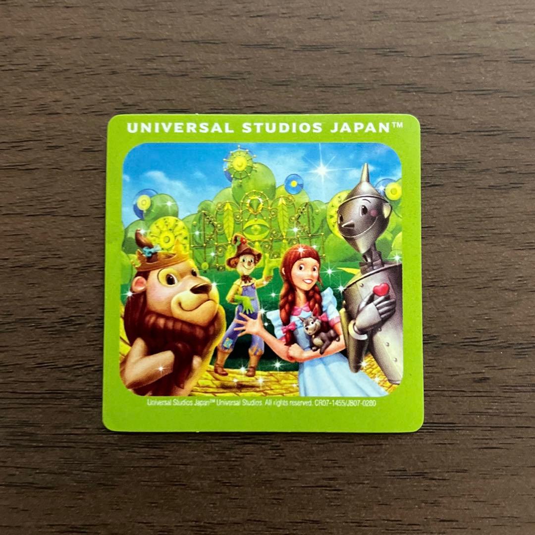 USJ ユニバ シール 缶バッジ オズの魔法使い 期間限定 非売品 当時物