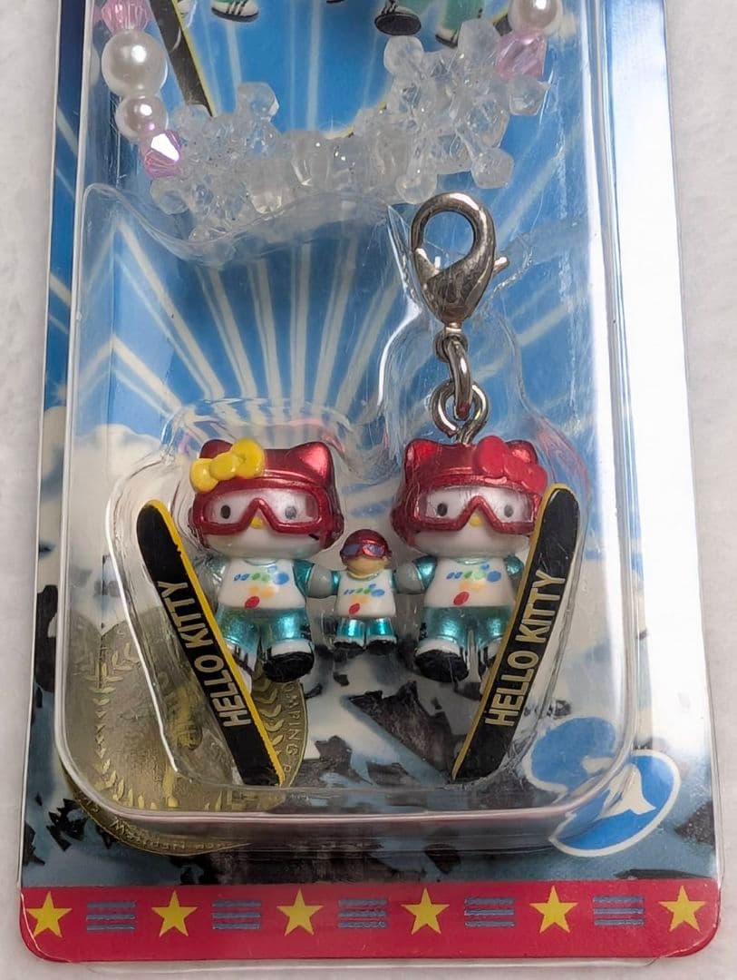 ご当地キティ 根付け スキージャンプペア ストラップ 2個セット