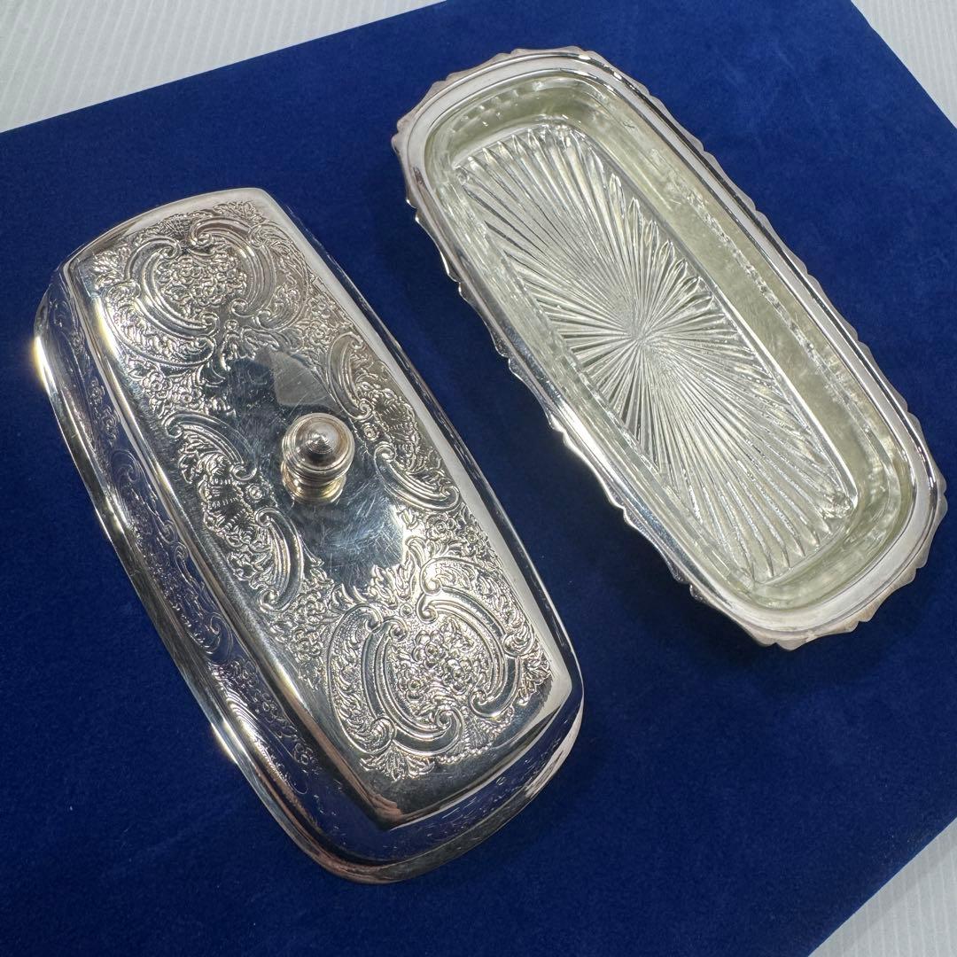 【希少】 Mappin & Webb マッピン＆ウェッブ バターディッシュ 美品