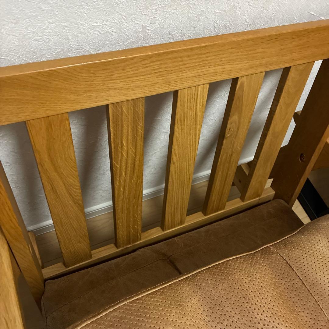 【アーバンリサーチドアーズ】ソファ 1P オーク無垢材　オッドマン付