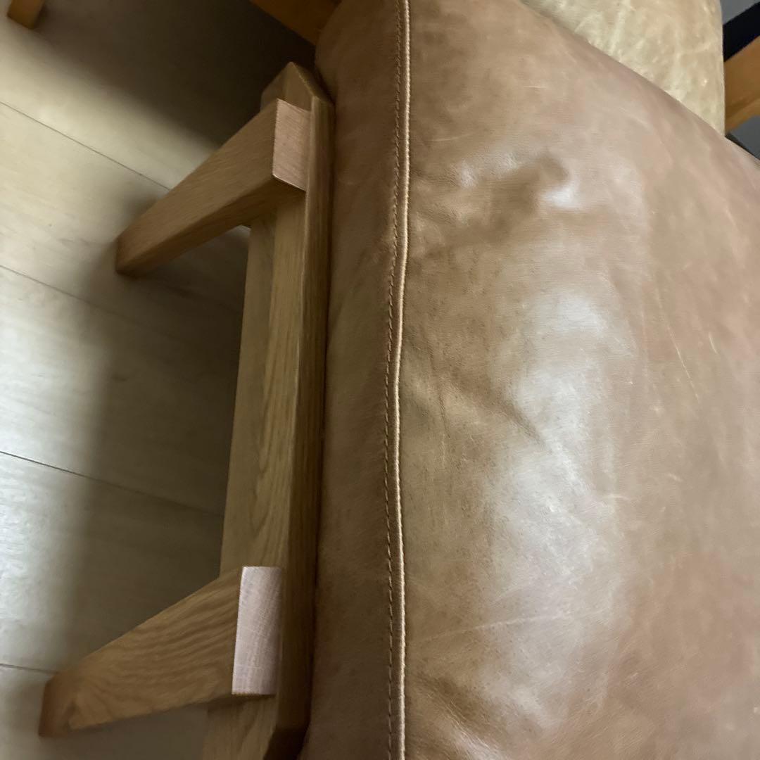 【アーバンリサーチドアーズ】ソファ 1P オーク無垢材　オッドマン付