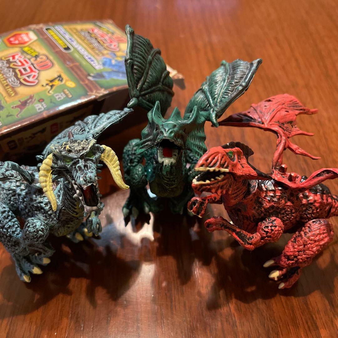 組立式3Dドラゴンセレクション 水竜 緑竜 赤竜 3点セット - メルカリ
