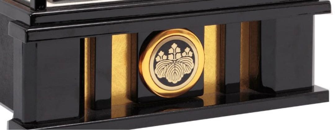 徳川家康公之兜　東京久月　五月人形　家紋付き兜飾り　オルゴール付きガラスケース入