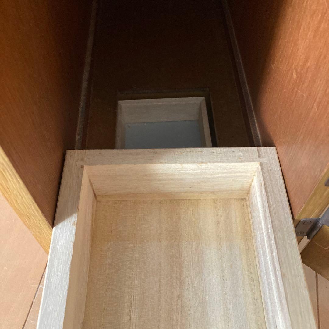 ドレッサー化粧台★ナラの木　天然木　椅子は別料金セット売りです