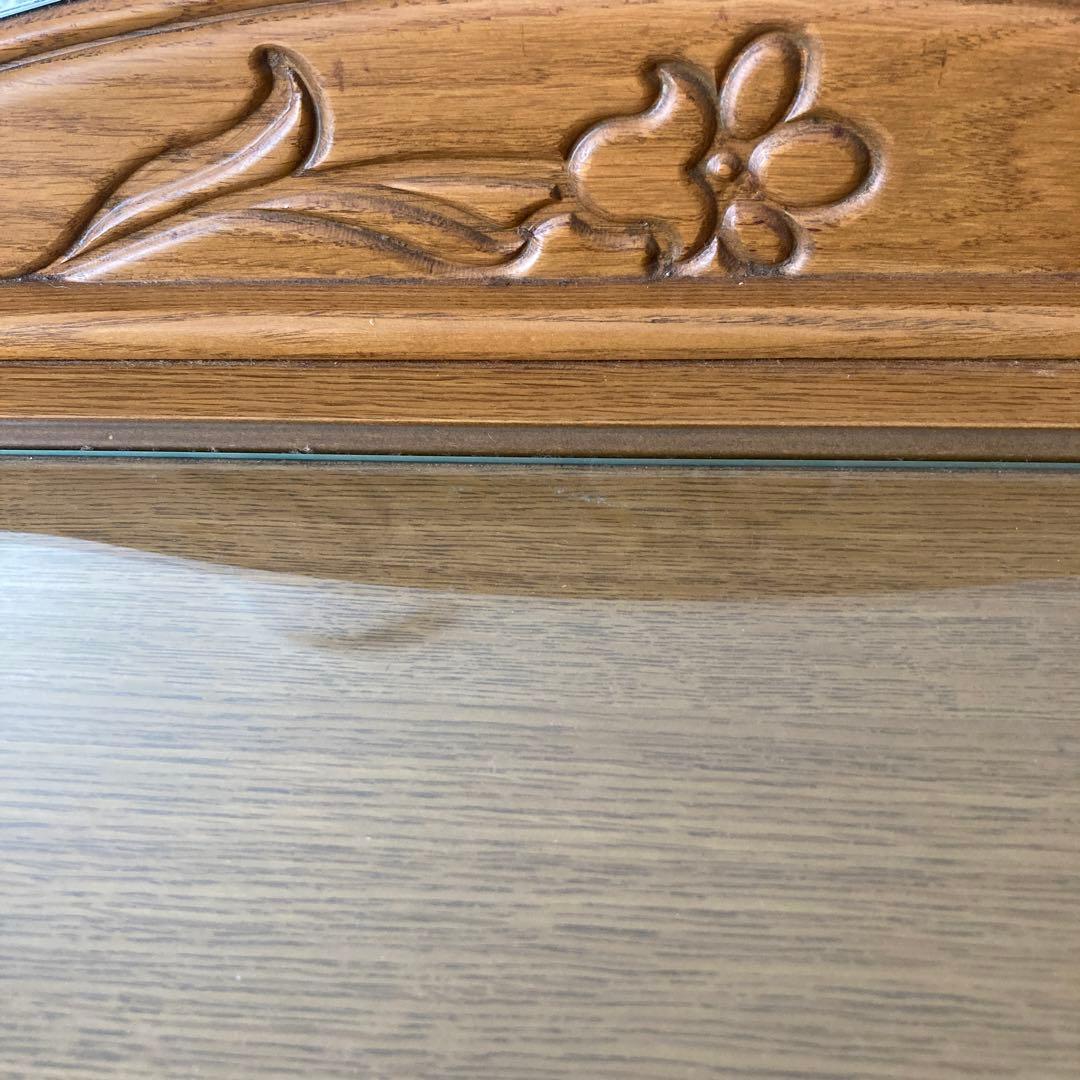 ドレッサー化粧台★ナラの木　天然木　椅子は別料金セット売りです