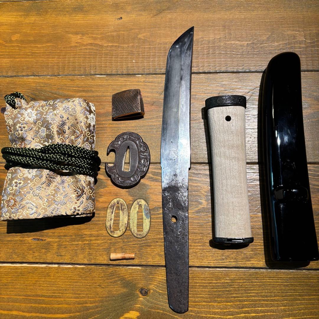 日本刀残欠クラフトナイフNo.83 筑前国住宗次 茎