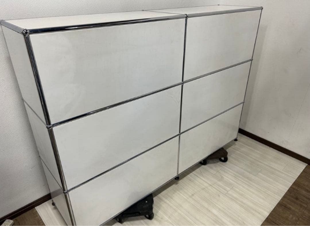 USMハラー　キャビネット白　2列3段