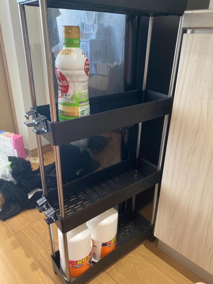 キッチンワゴン 隙間収納 　スリム キャスター付き 収納ラック