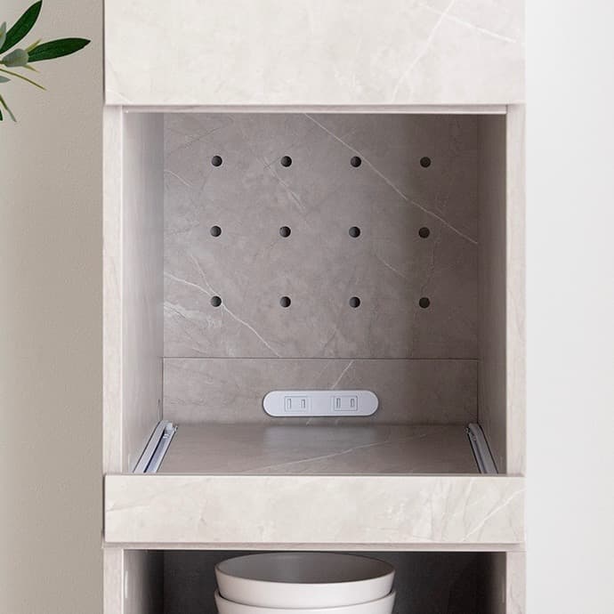 【幅32cm】Topu 隙間キッチン収納 スライド コンセント