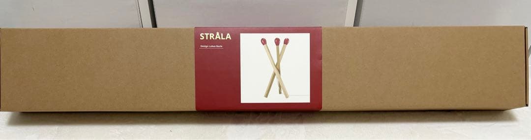 IKEA STRÅLA ストローラ LEDフロアランプ マッチ棒 木製 限定照明