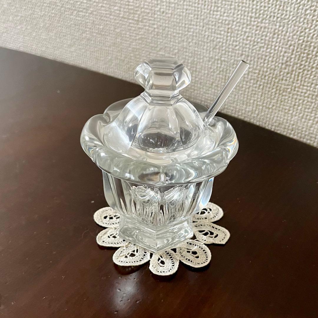 美品】バカラ ミズーリ ジャムポット ガラス製スプーン付き - メルカリ