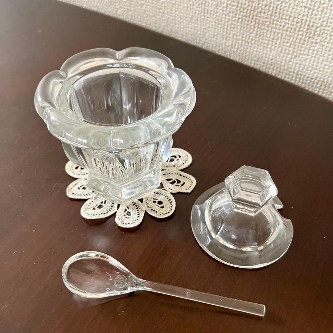 美品】バカラ ミズーリ ジャムポット ガラス製スプーン付き - メルカリ