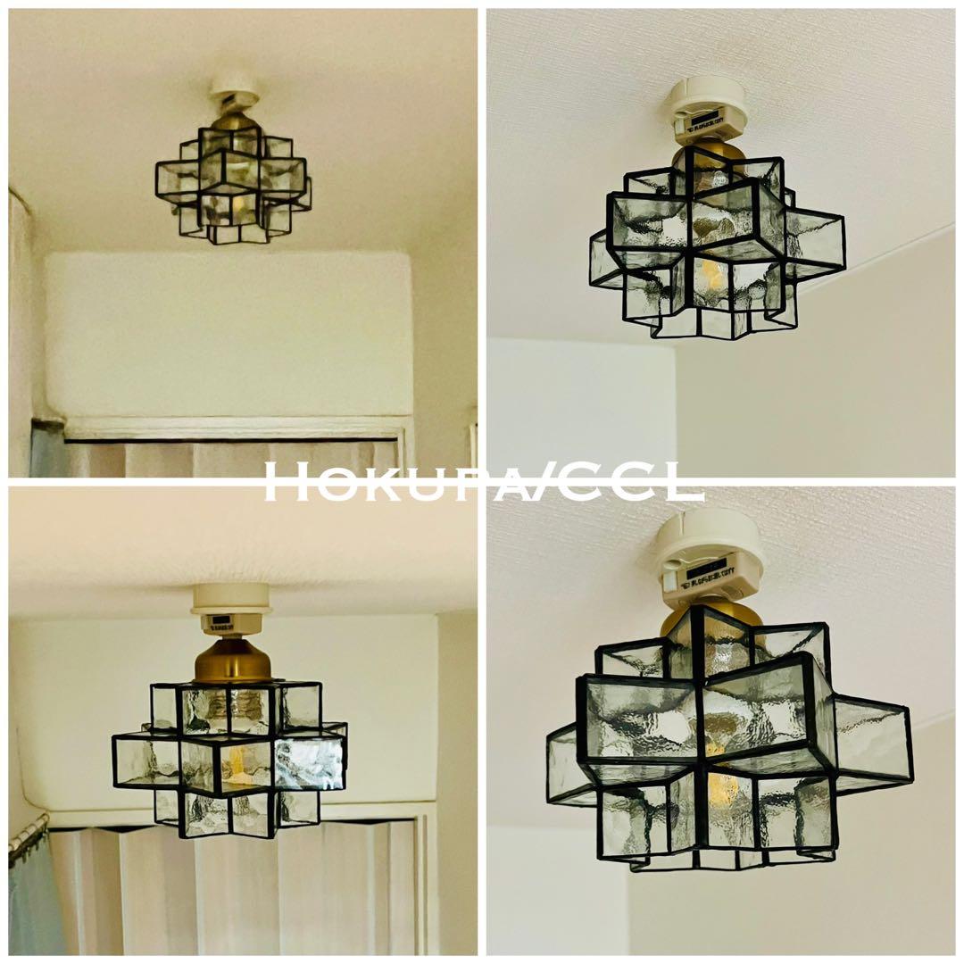 天井照明 シーリングライト Hokupa/CCL ステンドグラス E26 LED