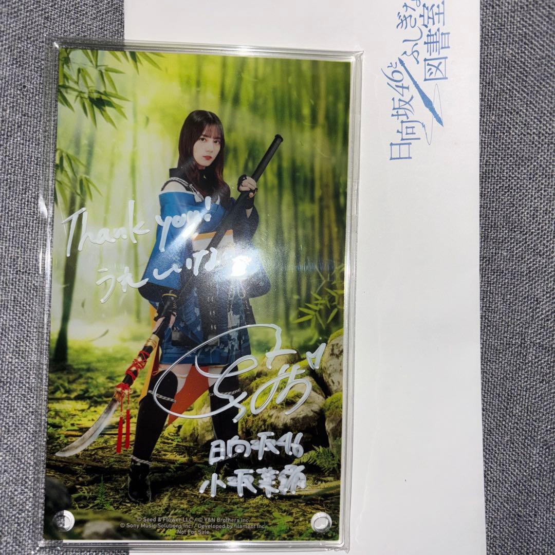 日向坂 ひな図書 小坂菜緒直筆サイン入りアクリルアートパネル 薙刀姫