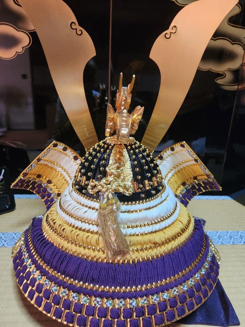 五月人形　兜　飾り台　弓矢刀　屏風　弓太刀飾り　こどもの日　武者　刀　日本