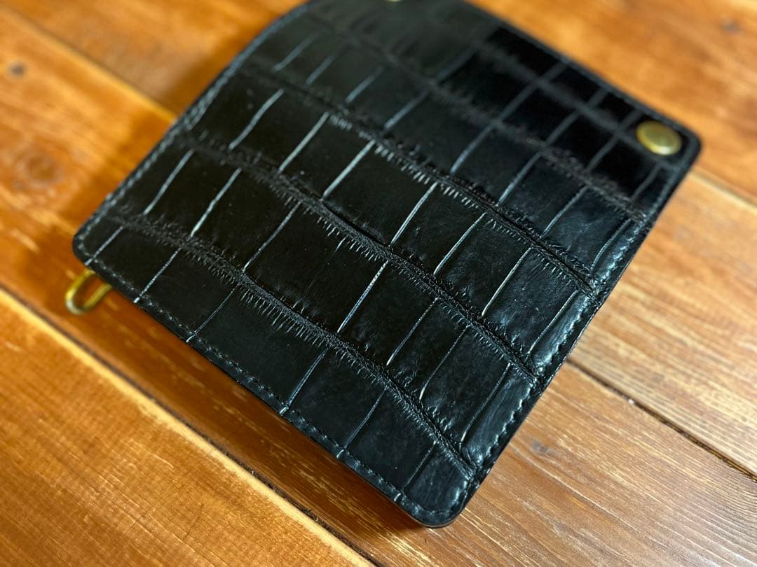 トラッカーウォレット TW-03 クロコダイル × コードバン仕様