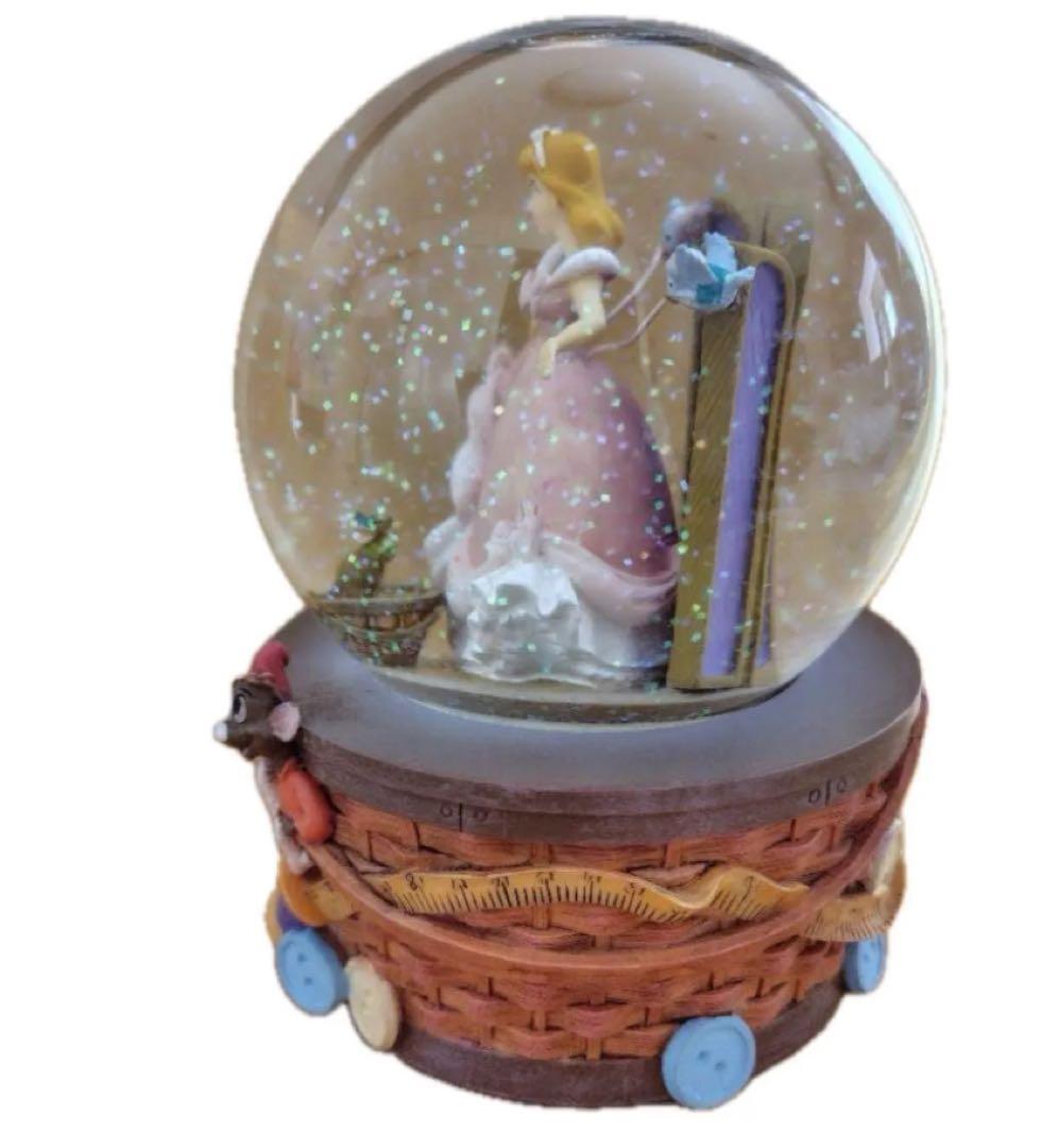 シンデレラ　青い鳥　ピンクドレス　レア　ディズニー　スノードーム　オルゴール