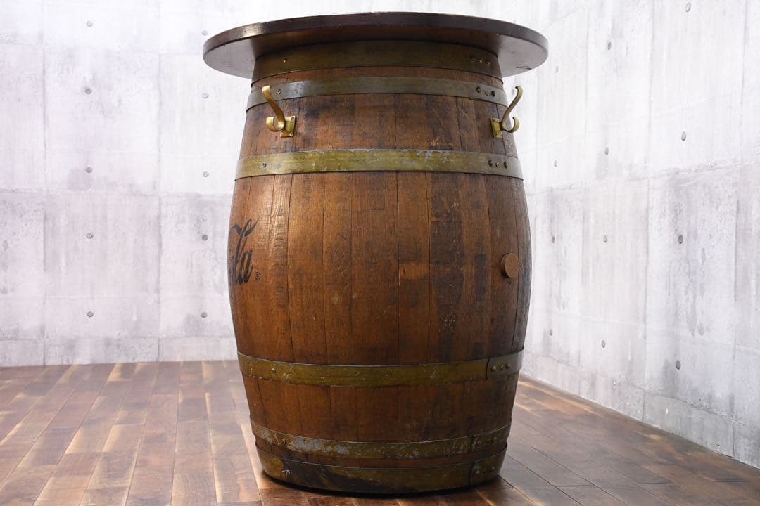 EBK55 コカ・コーラ バレルテーブル 古材 ヴィンテージ カウンター