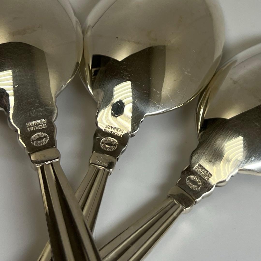 ジョージ ジェンセン エコーン 925sterling ディナースプーン 6本