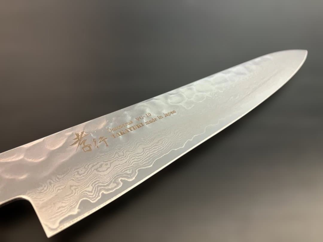 堺孝行　33層槌目ダマスカス和式　ペティナイフ150mm