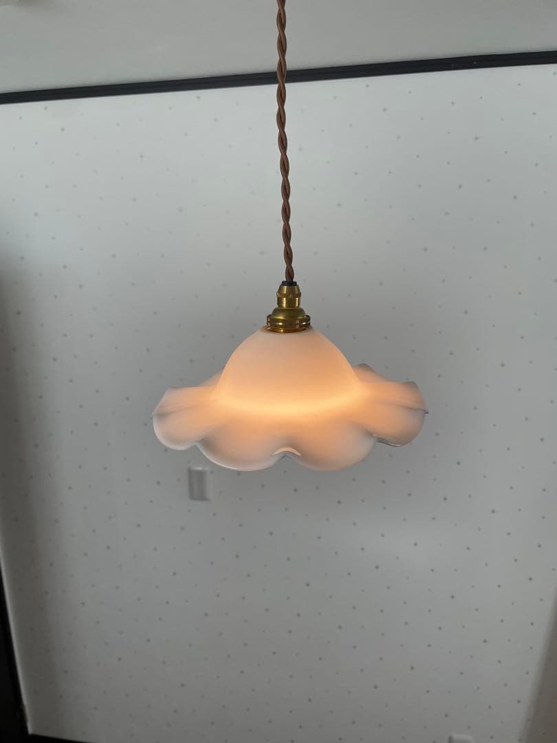 フランスのアンティークミルクシェード照明 1930年代