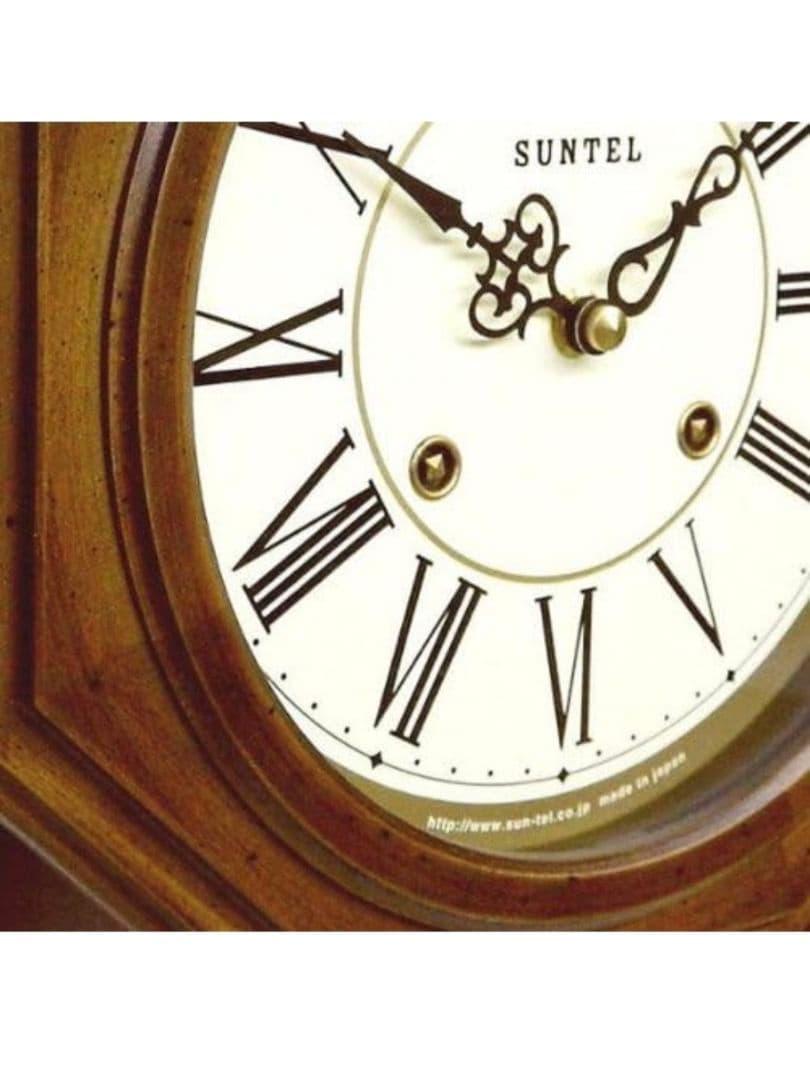 未使用　SUNTEL 八角形クオーツ時計　さんてる　ボンボン時計 振り子　掛時計
