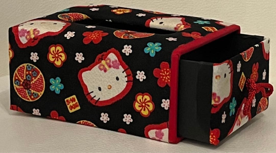 サンリオ　キティ　ポケットティッシュ ボックス　和柄　着物　レア