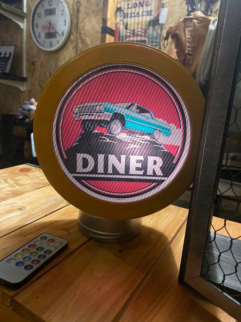 照明付き棚　アメリカン