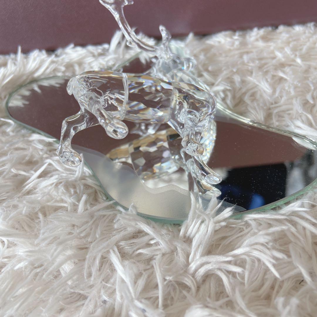 美品 スワロフスキー 鹿 置物 クリスタル トナカイ シカ - メルカリ