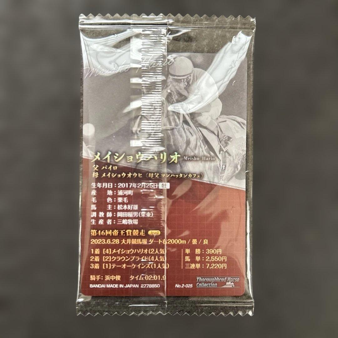 サラブレッドホースコレクション ウエハース メイショウハリオ サイン