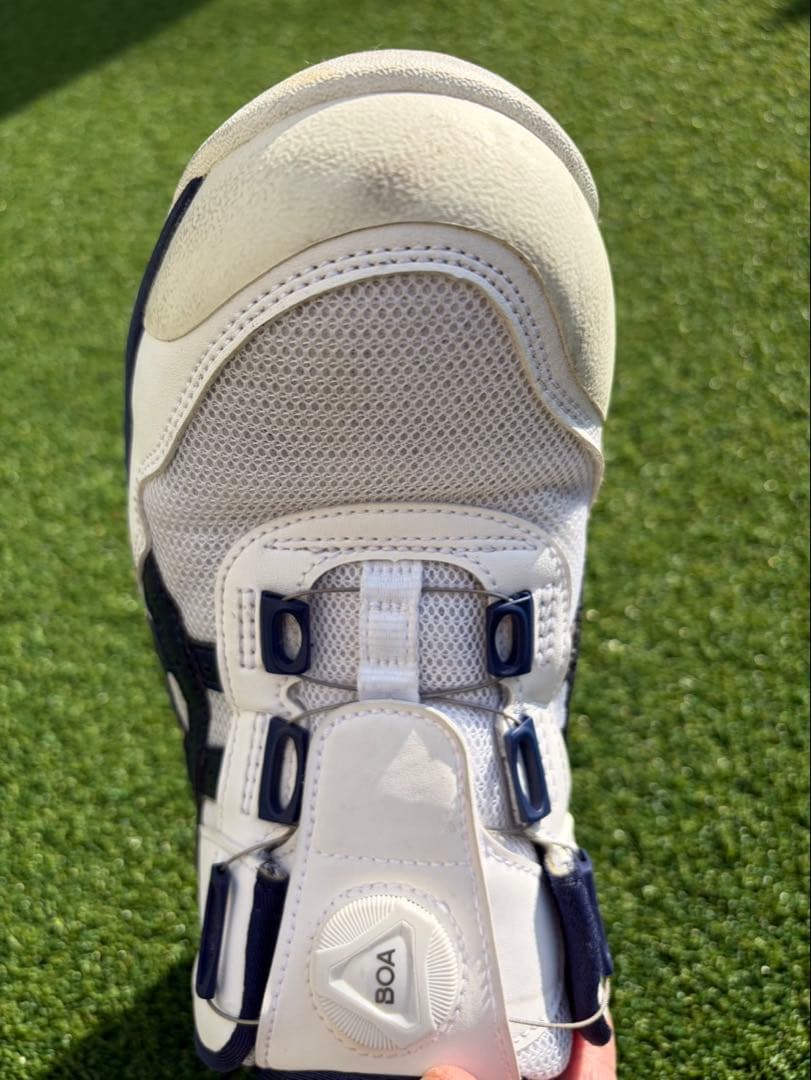 アシックス　BOA安全靴 ホワイト/ネイビー