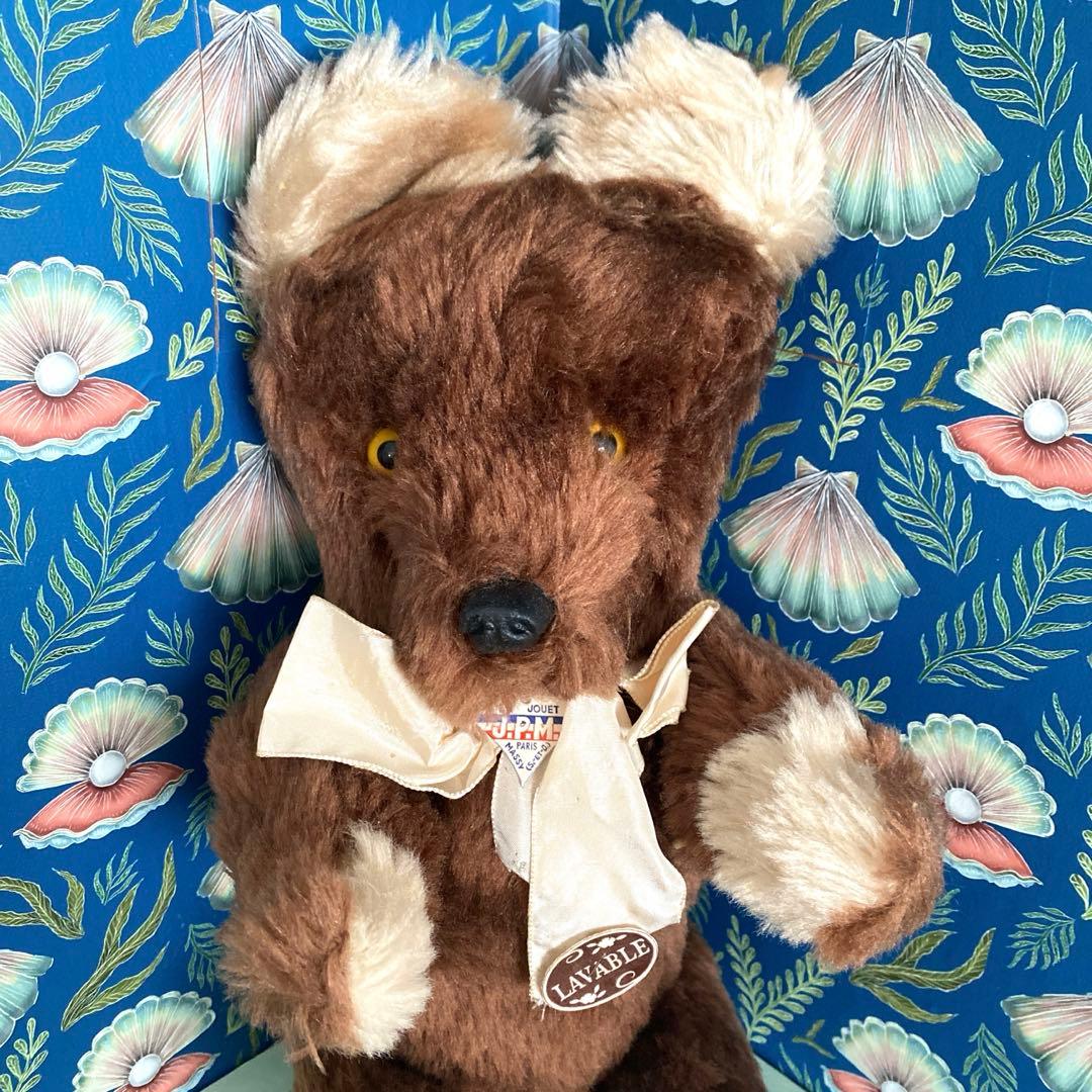 JPMベア JPM BEAR jpm ベア　#フレンチベア　#アンティークベア フランスの古くて可愛いクマのぬいぐるみ＊JPMベア｜アンヴァンテール