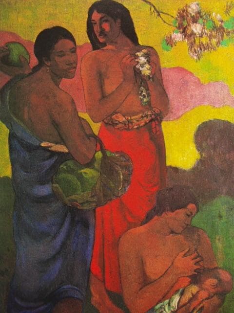 ゴーギャン、【母性】、希少な画集画、新品高級額 額装付、状態良好