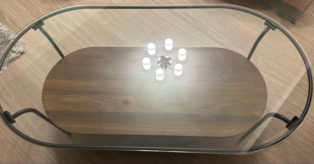 レガート コーヒーテーブル L ブラック×ブラウン