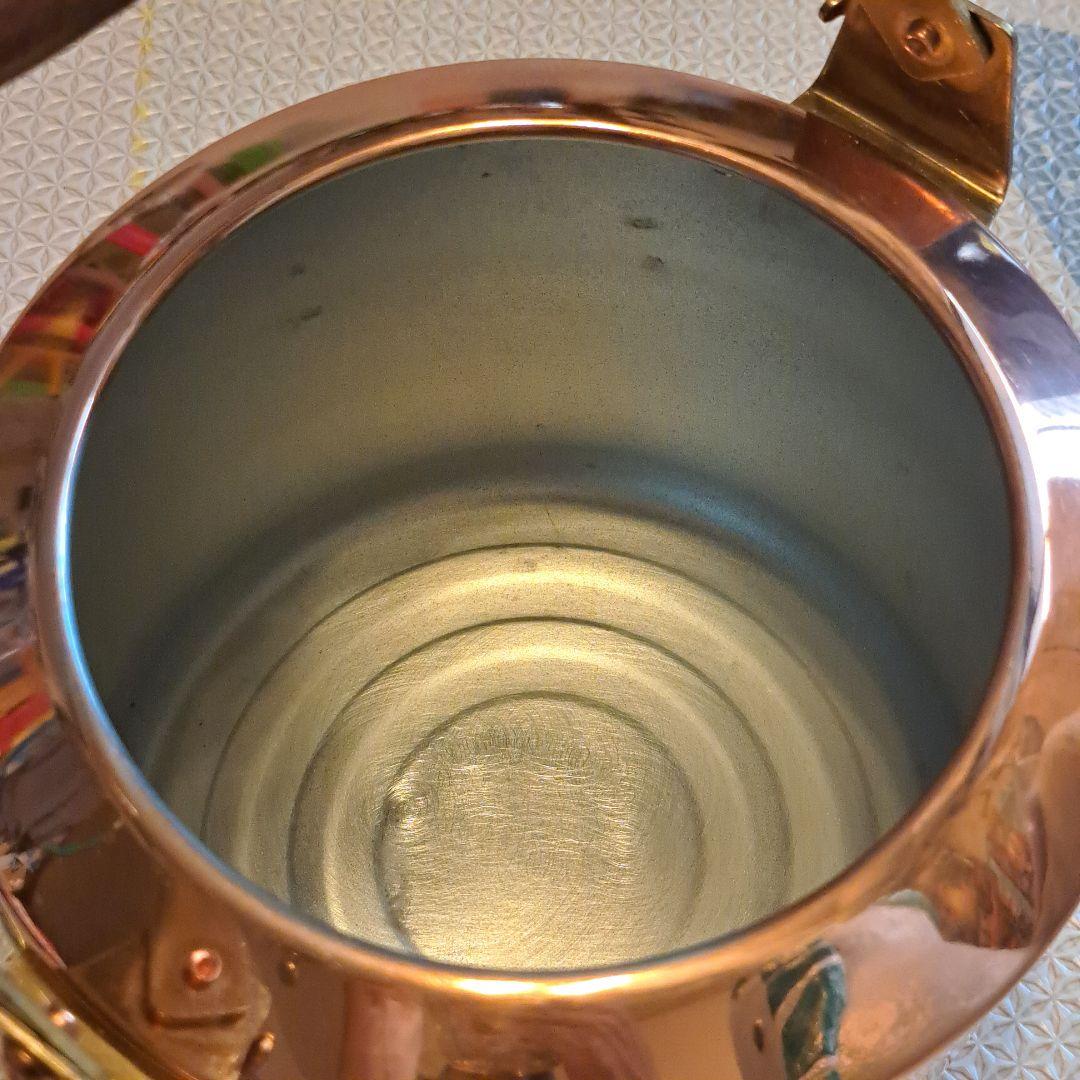 森井金属　カナディアンケトル　銅製やかん 木製ハンドル　ブロンズ　morico